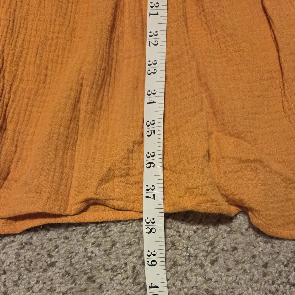 NWT Charlie Holiday Anthropologie Tiered Monica‎ Skirt Orange Sorbet Size Small - Picture 3 of 7